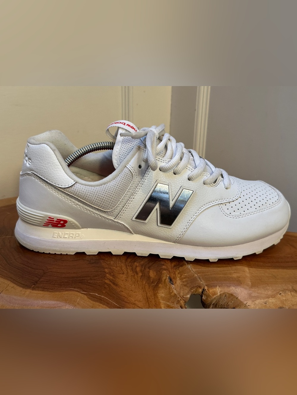 New Balance 574 “White Neo Flame” - Size: US Men’s 11